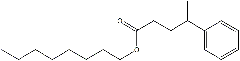 4-Phenylpentanoic acid octyl ester Struktur