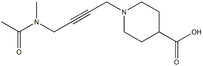 1-[4-(N-Acetyl-N-methylamino)-2-butynyl]piperidine-4-carboxylic acid|