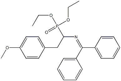 [1-(Diphenylmethylene)amino-2-(4-methoxyphenyl)ethyl]phosphonic acid diethyl ester|