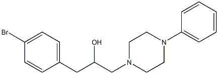 1-(4-Bromophenyl)-3-(4-phenyl-1-piperazinyl)-2-propanol Struktur