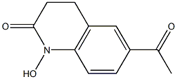 6-Acetyl-1-hydroxy-3,4-dihydroquinolin-2(1H)-one 结构式