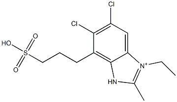 3-Ethyl-2-methyl-7-(3-sulfopropyl)-5,6-dichloro-1H-benzimidazol-3-ium