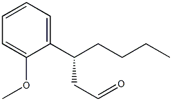 (R)-3-(2-Methoxyphenyl)heptanal Structure