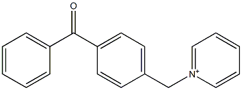 1-(4-Benzoylbenzyl)pyridinium Structure