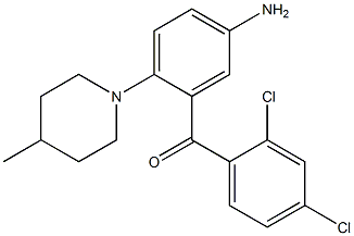 5-Amino-2',4'-dichloro-2-(4-methyl-1-piperidinyl)benzophenone