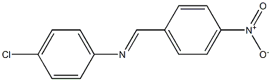 4-Nitro-1-[[(4-chlorophenyl)imino]methyl]benzene Struktur