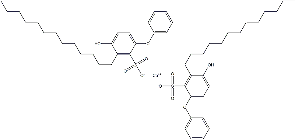 Bis(4-hydroxy-3-tridecyl[oxybisbenzene]-2-sulfonic acid)calcium salt 结构式