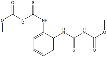 1,2-Bis(3-methoxycarbonylthioureido)benzene,,结构式