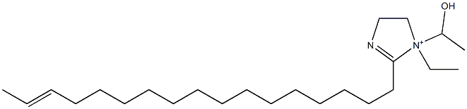 1-Ethyl-2-(15-heptadecenyl)-1-(1-hydroxyethyl)-2-imidazoline-1-ium Struktur