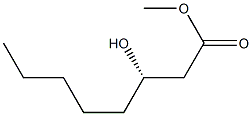 (3S)-3-Hydroxyoctanoic acid methyl ester Structure