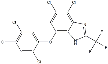 4,5-Dichloro-7-(2,4,5-trichlorophenoxy)-2-trifluoromethyl-1H-benzimidazole