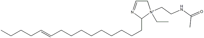 1-[2-(アセチルアミノ)エチル]-1-エチル-2-(10-ペンタデセニル)-3-イミダゾリン-1-イウム 化学構造式