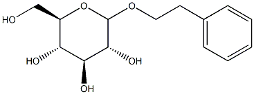 Phenethyl alcohol glucoside Structure