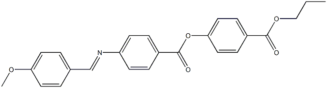 4-[4-(4-Methoxybenzylideneamino)benzoyloxy]benzoic acid propyl ester,,结构式