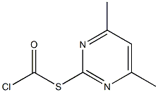 2-Chlorocarbonylthio-4,6-dimethylpyrimidine,,结构式