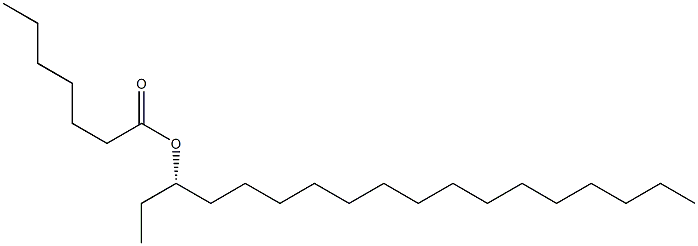 (-)-Heptanoic acid (S)-1-ethylhexadecyl ester,,结构式