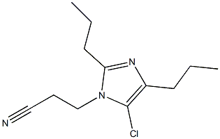 5-Chloro-1-(2-cyanoethyl)-2,4-dipropyl-1H-imidazole Structure