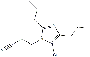 5-Chloro-1-(2-cyanoethyl)-2,4-dipropyl-1H-imidazole Struktur