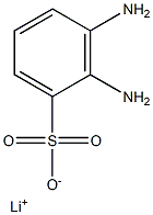 2,3-Diaminobenzenesulfonic acid lithium salt Structure