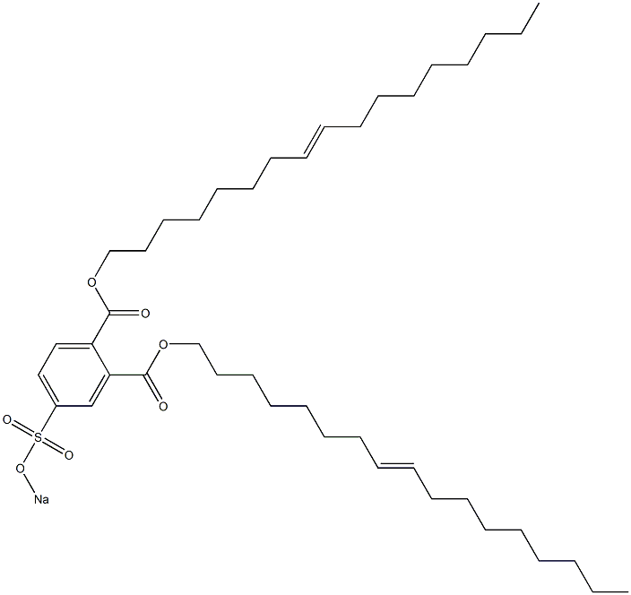 4-(Sodiosulfo)phthalic acid di(8-heptadecenyl) ester 结构式
