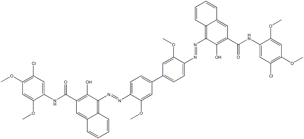 4,4'-[3,3'-Dimethoxybiphenyl-4,4'-diylbis(azo)]bis[N-(5-chloro-2,4-dimethoxyphenyl)-3-hydroxy-2-naphthamide]