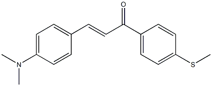 4'-(Methylthio)-4-(dimethylamino)chalcone 结构式