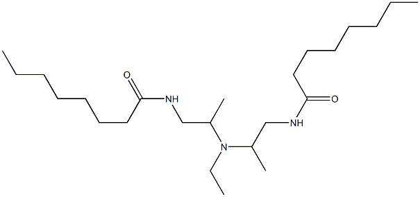 N,N'-[Ethyliminobis(2-methyl-2,1-ethanediyl)]bis(octanamide),,结构式