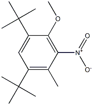 1,5-Di-tert-butyl-2-methoxy-4-methyl-3-nitrobenzene 结构式