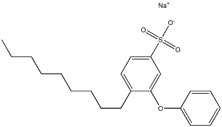 4-Nonyl-3-phenoxybenzenesulfonic acid sodium salt Structure