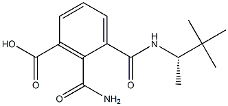 (+)-N-[(S)-1,2,2-Trimethylpropyl]phthalamidic acid 结构式