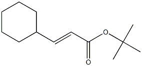 (E)-3-シクロヘキシルアクリル酸tert-ブチル 化学構造式