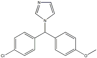 1-[(4-Chlorophenyl)(4-methoxyphenyl)methyl]-1H-imidazole Structure