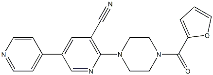 6-[4-[(2-Furanyl)carbonyl]piperazin-1-yl]-3,4'-bipyridine-5-carbonitrile