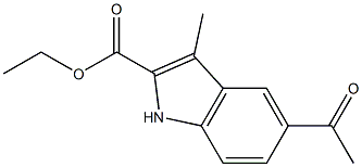 5-Acetyl-3-methyl-1H-indole-2-carboxylic acid ethyl ester Structure