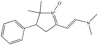 2-(2-Dimethylaminovinyl)-5,5-dimethyl-4-phenyl-1-pyrroline 1-oxide 结构式