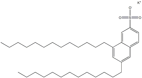 6,8-Ditridecyl-2-naphthalenesulfonic acid potassium salt,,结构式