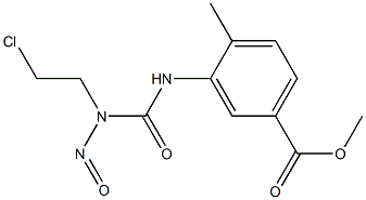 3-[3-(2-Chloroethyl)-3-nitrosoureido]-p-toluic acid methyl ester Structure