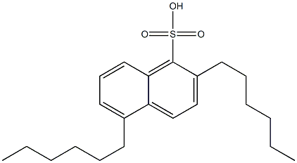 2,5-Dihexyl-1-naphthalenesulfonic acid Struktur