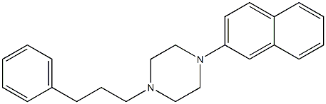 1-(2-Naphthalenyl)-4-(3-phenylpropyl)piperazine Structure