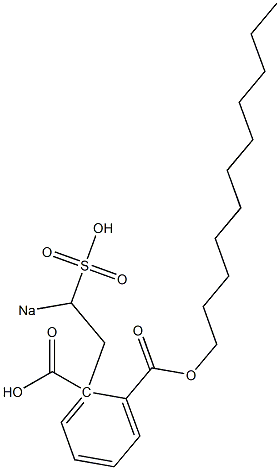 Phthalic acid 1-undecyl 2-(2-sodiosulfoethyl) ester Struktur