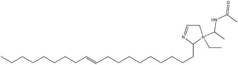 1-[1-(Acetylamino)ethyl]-1-ethyl-2-(10-nonadecenyl)-3-imidazoline-1-ium Structure