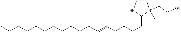 1-Ethyl-2-(5-heptadecenyl)-1-(2-hydroxyethyl)-4-imidazoline-1-ium,,结构式