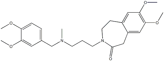 4,5-Dihydro-7,8-dimethoxy-3-[3-(N-methyl-3,4-dimethoxybenzylamino)propyl]-1H-3-benzazepin-2(3H)-one