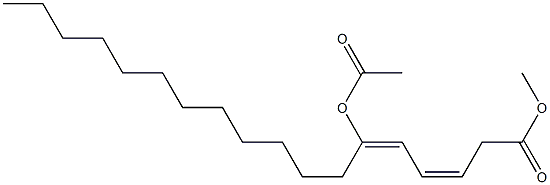(3Z,5E)-6-Acetoxy-3,5-octadecadienoic acid methyl ester Structure