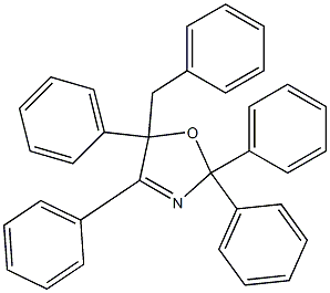 2,2,4,5-Tetraphenyl-5-benzyl-2,5-dihydrooxazole Struktur