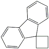 Spiro[9H-fluorene-9,1'-cyclobutane] Structure