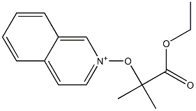 2-(1-Ethoxycarbonyl-1-methylethoxy)isoquinolinium Structure
