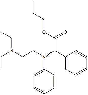 N-[2-(Diethylamino)ethyl]-N,2-di(phenyl)glycine propyl ester Struktur
