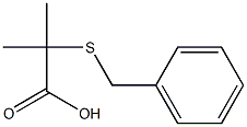 2-(ベンジルチオ)-2-メチルプロピオン酸 化学構造式