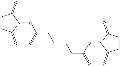 アジピン酸ジスクシンイミジル 化学構造式